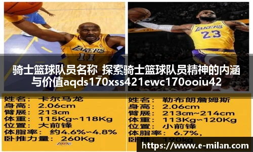 骑士篮球队员名称_探索骑士篮球队员精神的内涵与价值aqds170xss421ewc170ooiu421